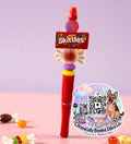 Red candy themed beaded pen