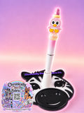 Pink Penguin Beaded Pen