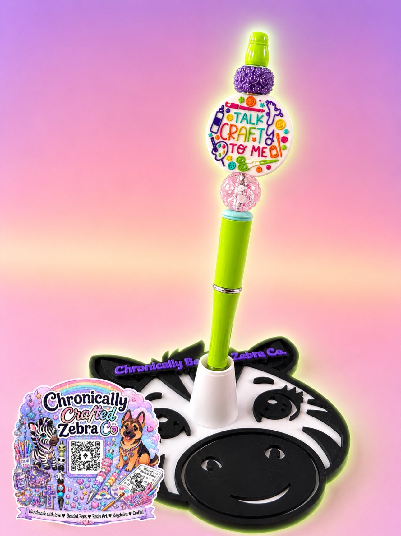 Talk Crafty to Me Beaded Pen